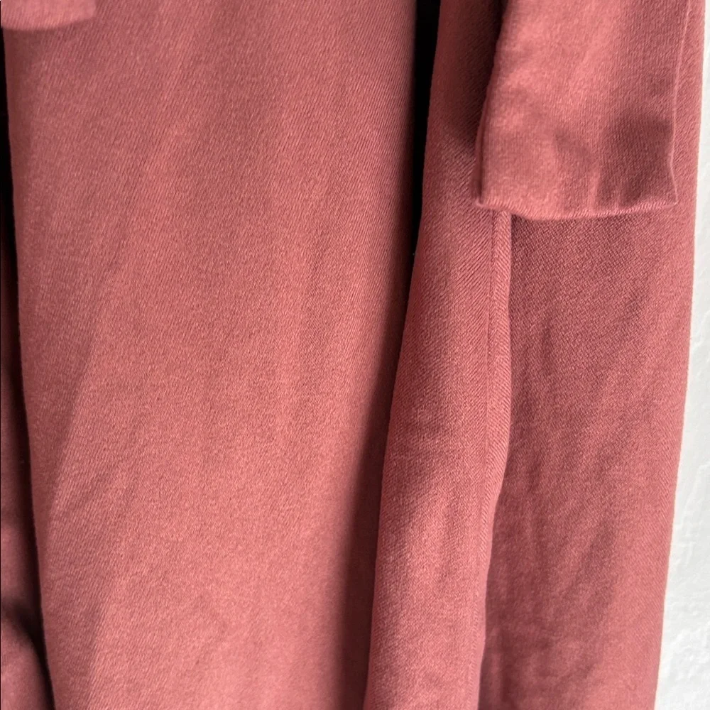 Forever 21 Long Sleeve Wrap Dress in Deep Red - Picture 4 of 6